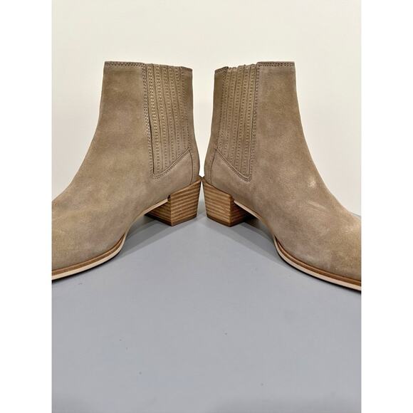 Rag & Bone Rover Suede Chelsea Boot Almond Toe Ankle Booties Slip On - Picture 9 of 11
